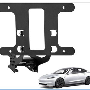 New Open Box No Drill Anti-Theft Front License Plate Holder 4 2025 Tesla Model 3